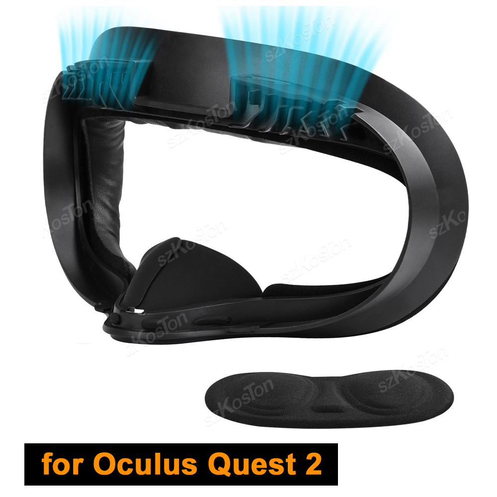 Vr Facial Interface Foam Pad Leather - Replacement Facial Interface for Oculus Quest