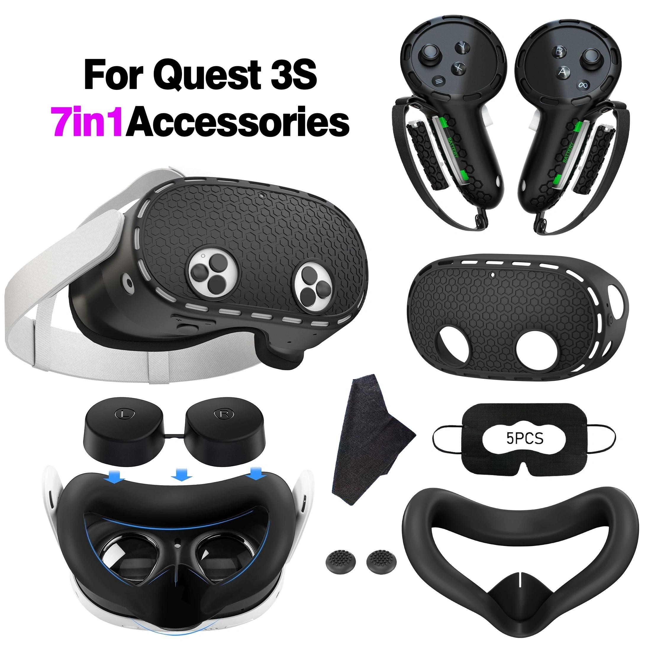 Vr Controller Grips Silicone Knuckles Strap - Silicone Cover Set for Meta/Oculus Quest