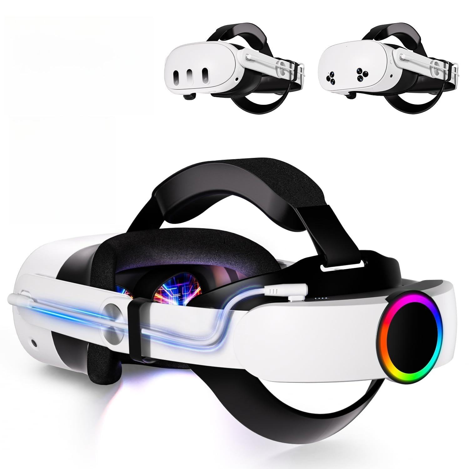 Head Strap With Battery Pack Vr Elite - For Meta Quest 3/3S Head Strap