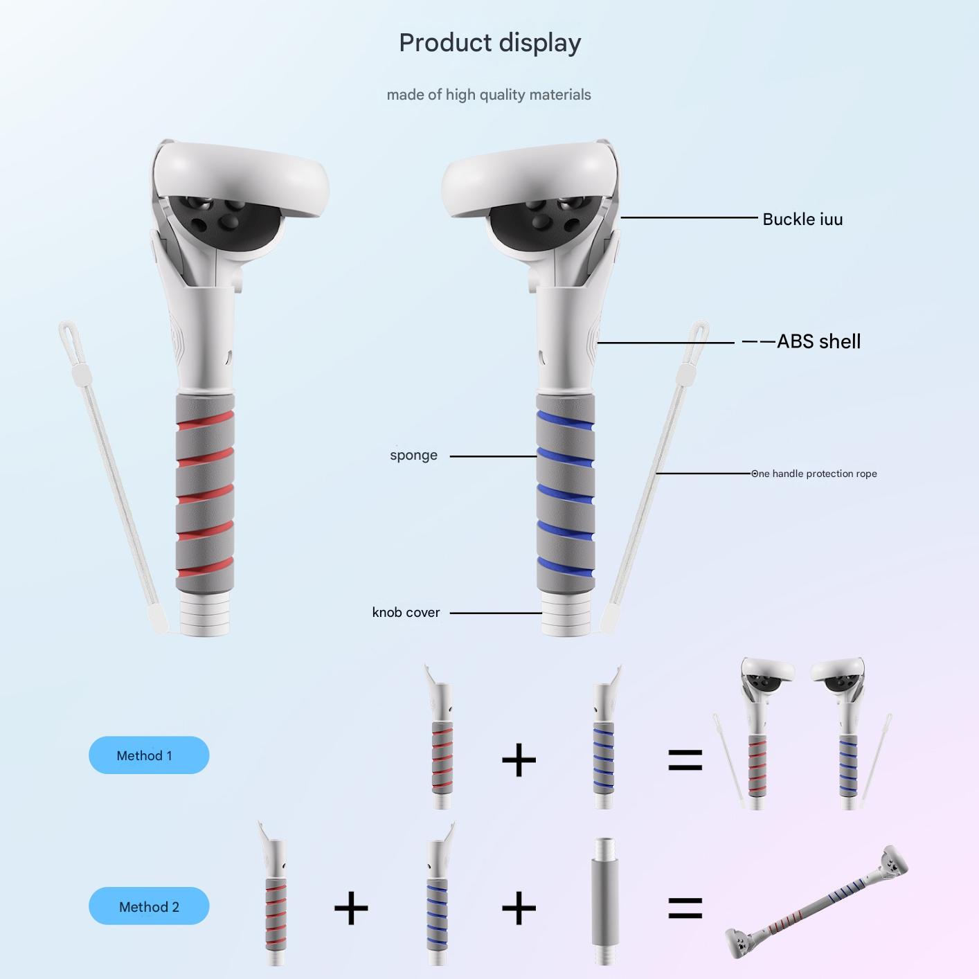 Handle Attachments for Quest 2 - đánh giá và giá Vr Golf Club Handle Grip Accessory