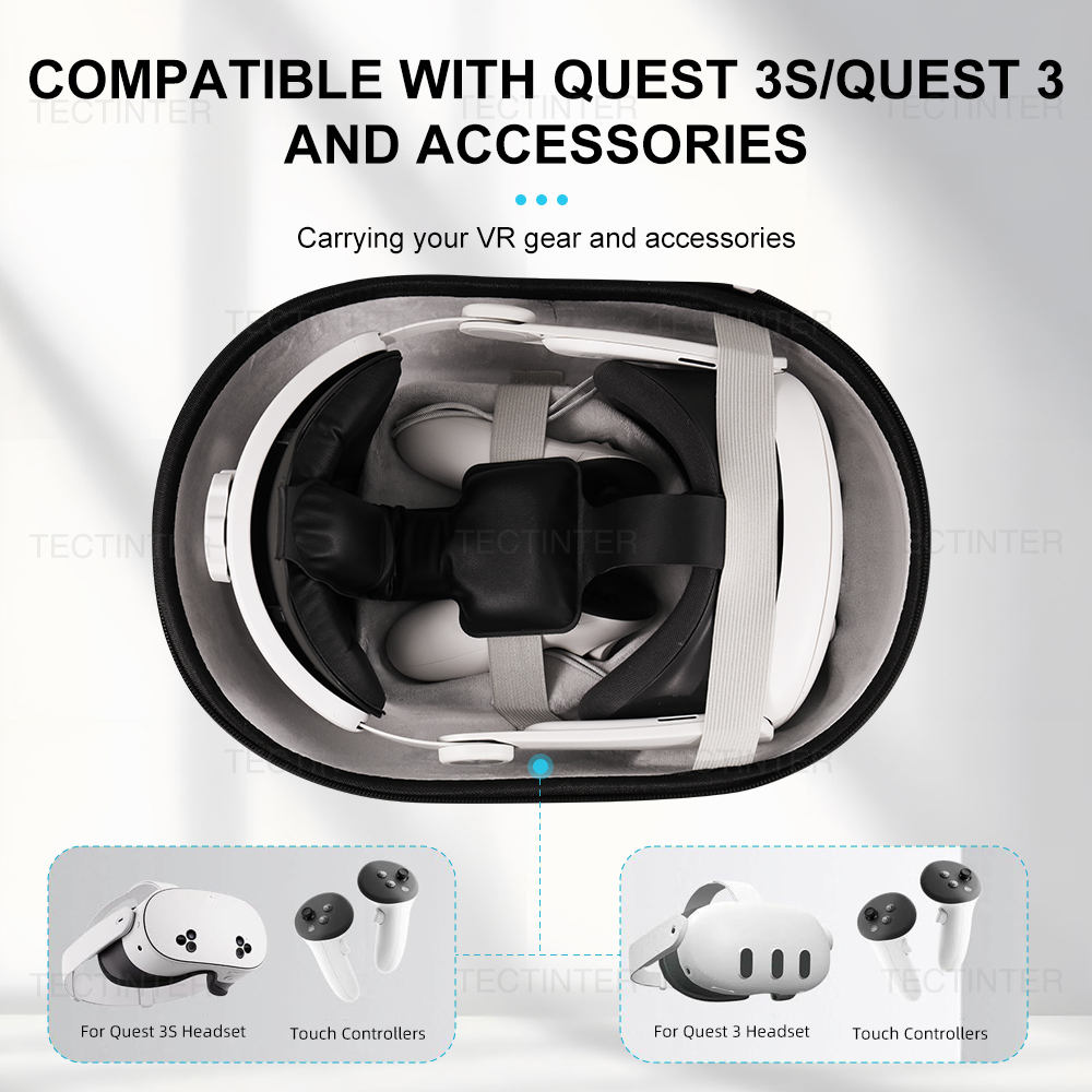 For Meta Quest 3/3S Portable C - đánh giá và giá Vr Carrying Case Hard Travel Storage