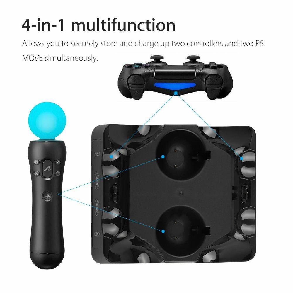 Dual Fast PS4 Controller Charg - đánh giá và giá Vr Charging Dock Stand Dual Controller