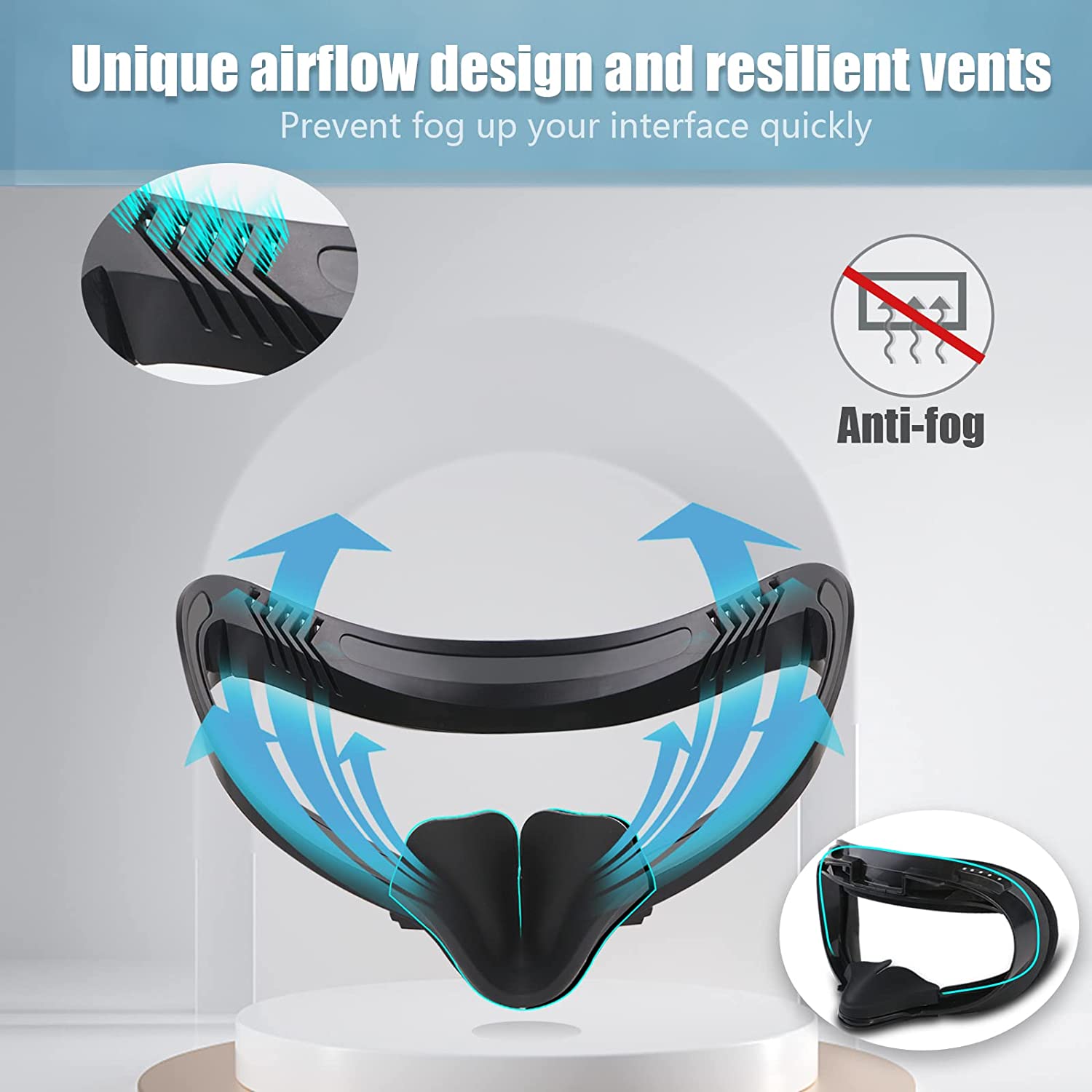 Hanpusen Face Cushion Pad for  - đánh giá và giá Vr Facial Interface Foam Pad Leather