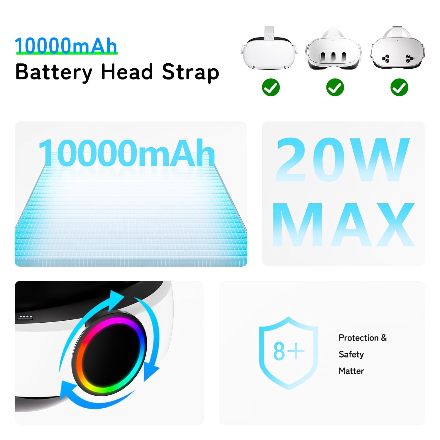 For Meta Quest 3/3S Head Strap - đánh giá và giá Head Strap With Battery Pack Vr Elite
