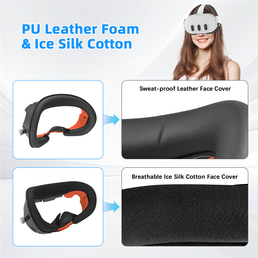 Adjustable Facial Replacement  - đánh giá và giá Vr Facial Interface Foam Pad Leather