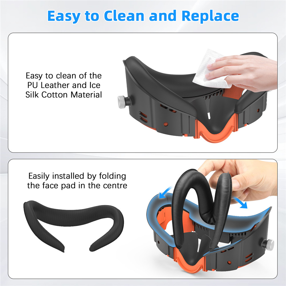 Adjustable Facial Replacement  - đánh giá và giá Vr Facial Interface Foam Pad Leather